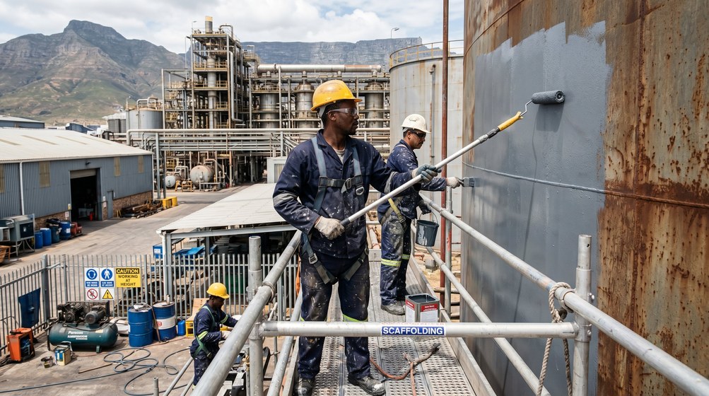 Professional factory painting contractors in Mouille Point - industrial coating specialists